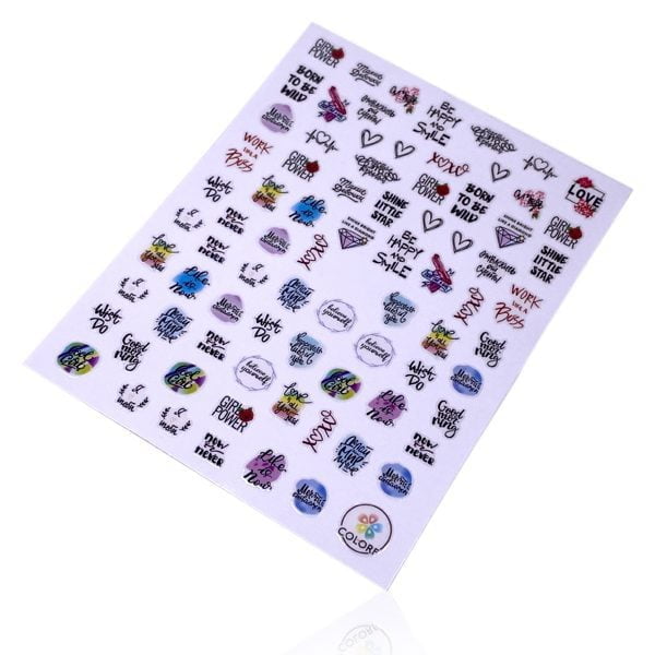 Klistermärken - Lagar/Skrift