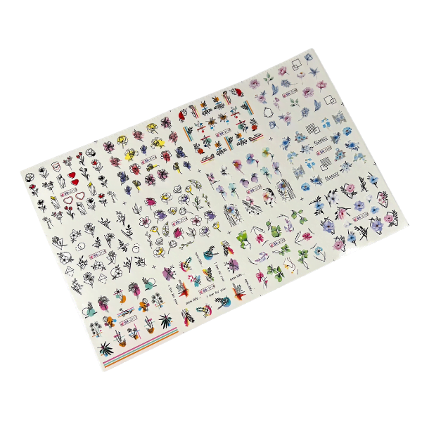 Vattendekaler - Blommor