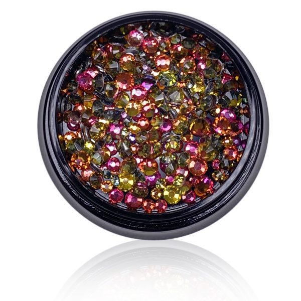 Strassblandning - Röd vulkan