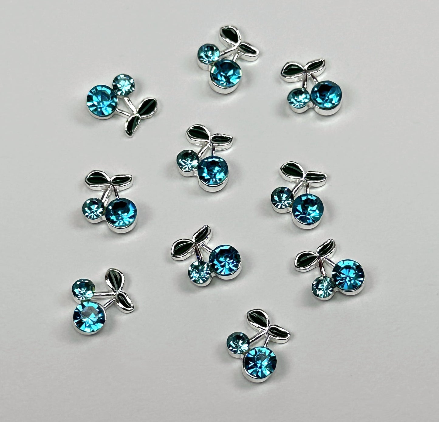 Körsbär - Silver/Blå