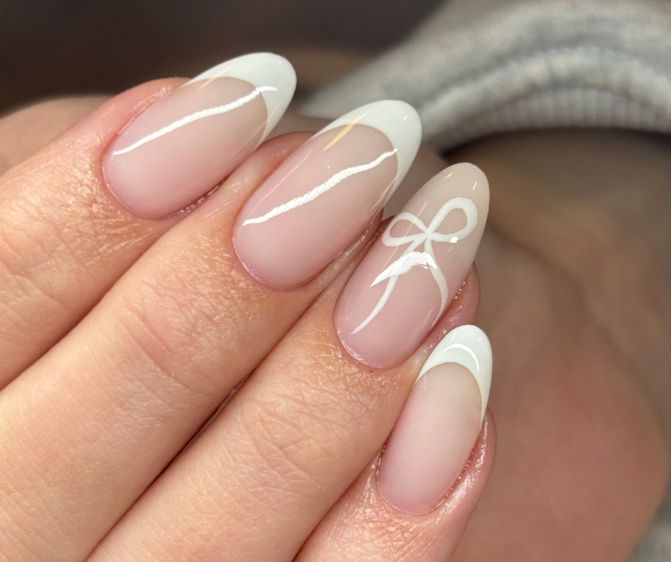 Cute White Bow French ✨