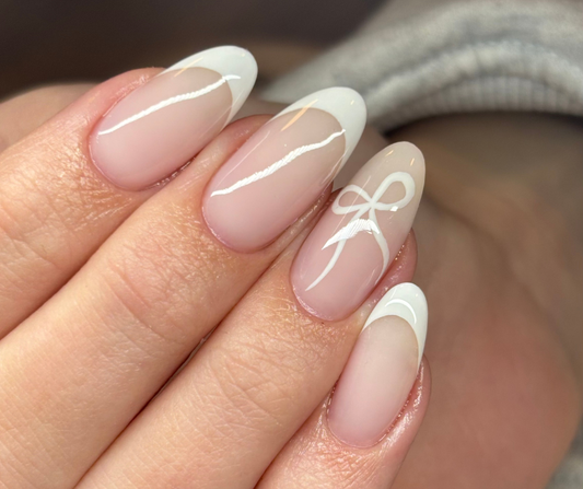 Cute White Bow French ✨