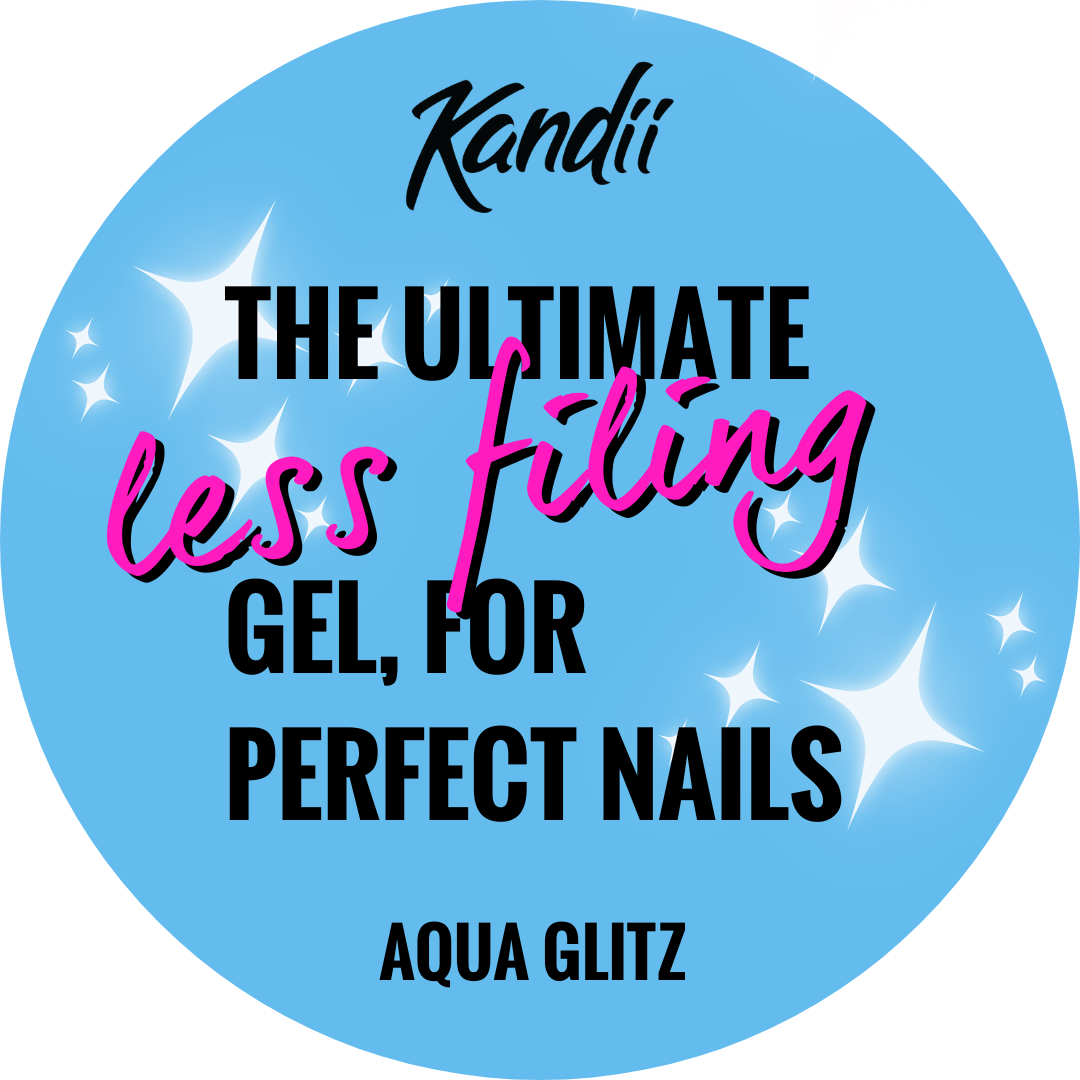 Less Filing Gel - Aqua Glitz